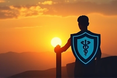 Resilient individual facing medical challenge with protection