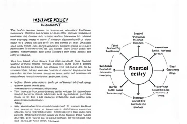 Complex insurance policy vs. simple financial security diagram.