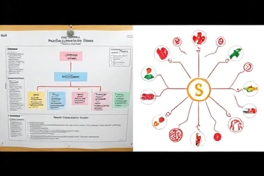 Medical chart comparing surgical insurance tiers and disease icons.