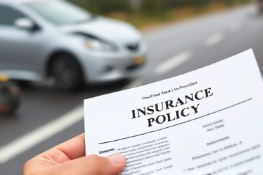 Car insurance policy document, accident safety net.