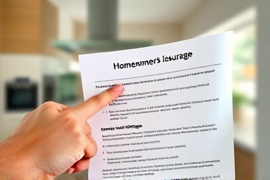 Insurance policy highlighting zero deductible for water damage.