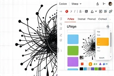 AI image generation meets graphic design tool interface
