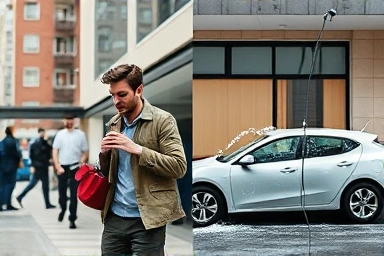 Time-saving car wash solution for busy apartment dwellers.