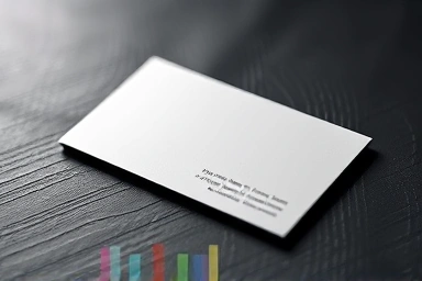 Modern business card design with subtle texture
