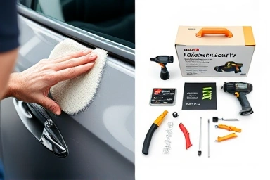 Professional car coating application vs. DIY kit.