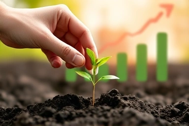 Symbolizing growth and financial security for a new business.