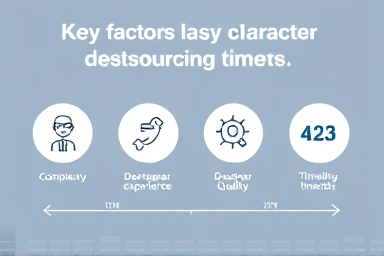 Infographic showing character design cost factors