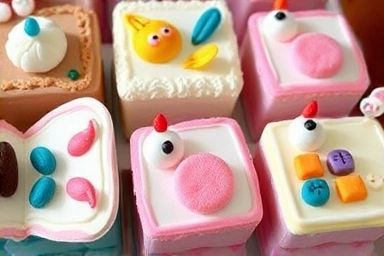 Artistic and playful bento box cake designs