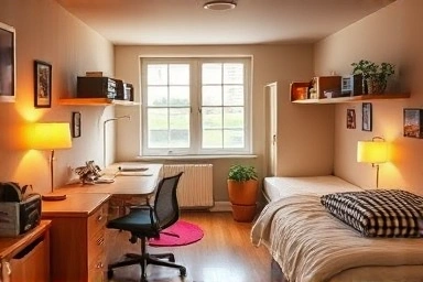 Cozy and organized Everland cast dormitory shared room