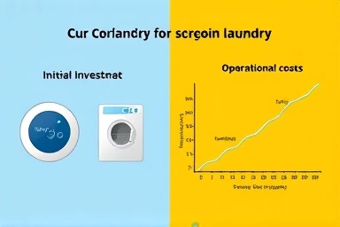 Investment costs vs. potential profit for a coin laundry business.