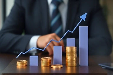 Symbolic representation of business financial growth