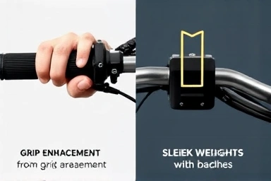 Motorcycle vibration reduction: grip enhancement vs. handlebar balancer.