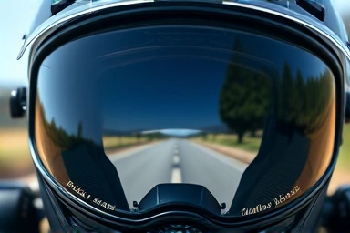 Clear motorcycle helmet visor, fog-free riding
