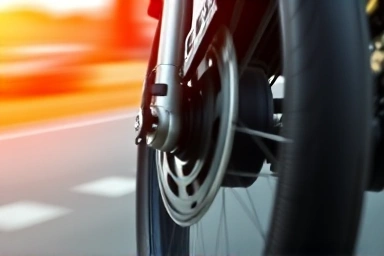Motorcycle ABS braking system preventing wheel lock-up
