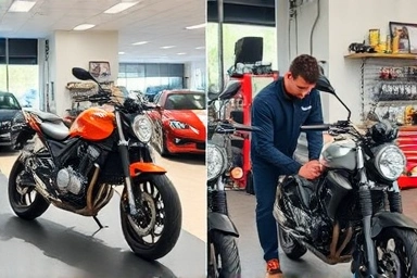 New motorcycle service vs. pre-owned motorcycle repair