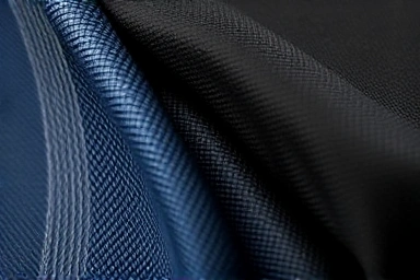 Close-up of motorcycle cover fabric textures.
