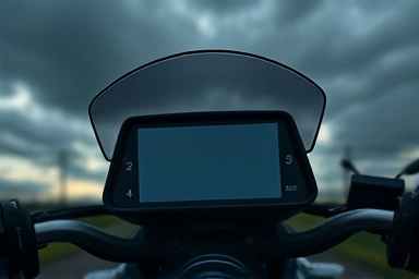Motorcycle dashboard blank screen, urgent repair needed