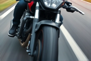 Motorcycle handlebars vibrating at high speed