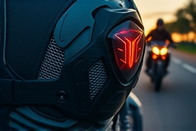 Motorcycle jacket padding with energy shield effect