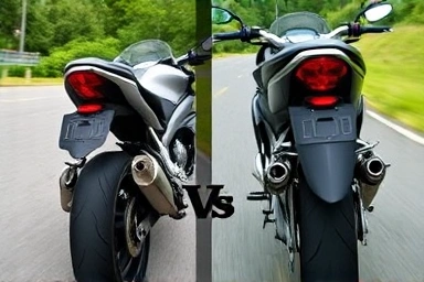 Motorcycle exhaust systems: slip-on vs full system comparison.