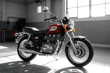 Pristine classic motorcycle symbolizing enduring value