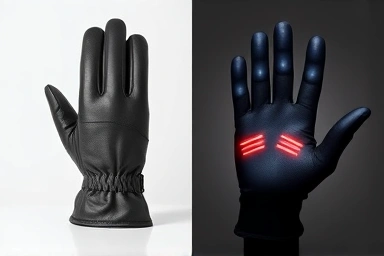 Comparison of leather and heated touchscreen motorcycle gloves.
