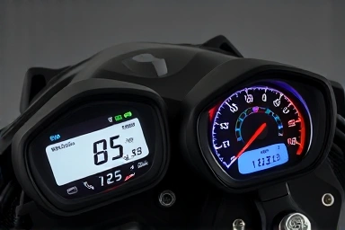 Yamaha R3, digital LCD dashboard, analog gauge, motorcycle tech comparison