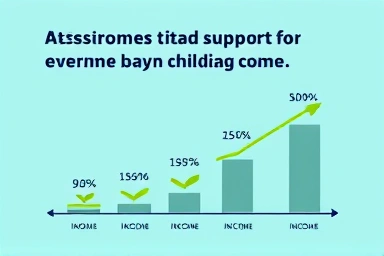Childcare support income scale