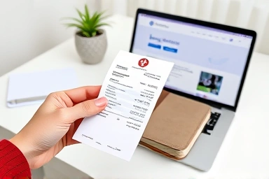 정부 지원금 환급 절차, 의료비 영수증 및 통장 사본