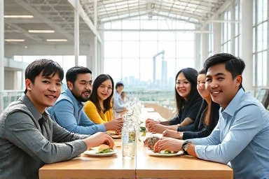 인구감소지역 중소기업 직장인들의 점심 식사 모습