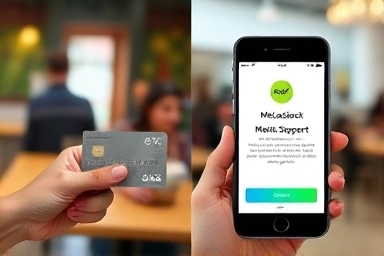 식비 지원 혜택을 받는 카드 결제 및 캐시백 알림 화면