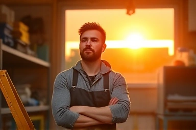 Small business owner finding hope and financial relief.