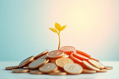 Symbolic image of startup funding and growth.