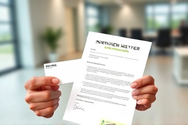 면접 확인서와 명함 제출, 구직활동 인정 서류