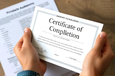 사설 학원 수료증과 실업급여 신청 서류