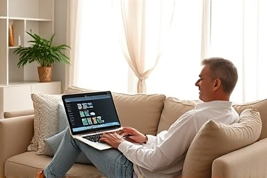 Online learning at home for unemployment benefits