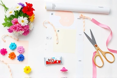 킨더조이 꽃다발 만들기 다이소 재료