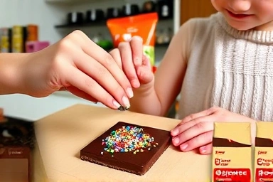 아이와 함께 다이소 초콜릿 만들기