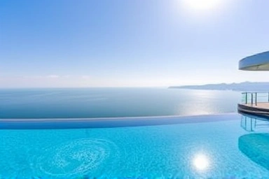 Paradise Hotel Busan Cimer outdoor infinity pool overlooking the ocean