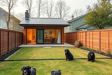 Pet-friendly private villa with spacious fenced yard in Gapyeong.