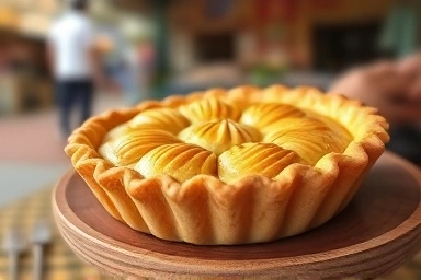 Gourmet Gongju chestnut pie with rich filling