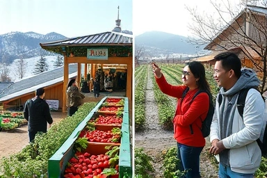 Nonsan vs Yangpyeong winter strawberry farm comparison