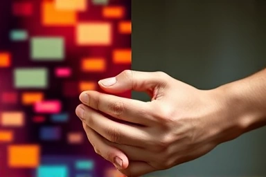 Contrast between superficial digital speed and deep, organic connection.
