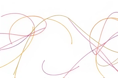 Abstract visual of communication, intertwined lines, dialogue complexity