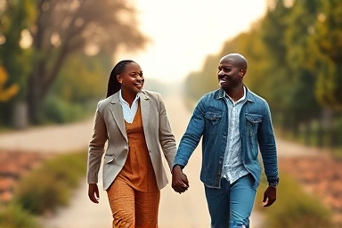 Couple on a journey of growth