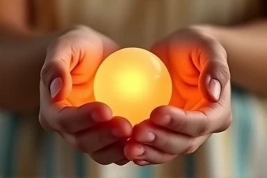 Symbolic image of protecting core values and self-respect in a relationship.