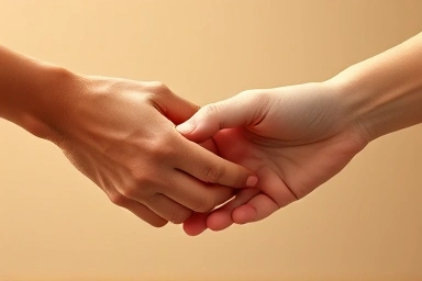 Symbolic image of healthy interdependence in relationships.