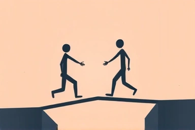 Building a bridge of communication and understanding in a relationship.
