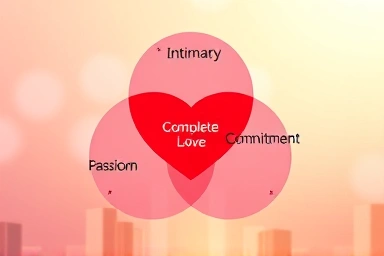 Sternberg's Love Triangle theory visualized with emotional connection.