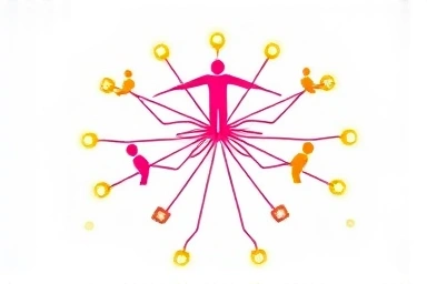Illustration of interconnected threads symbolizing strong relationships.